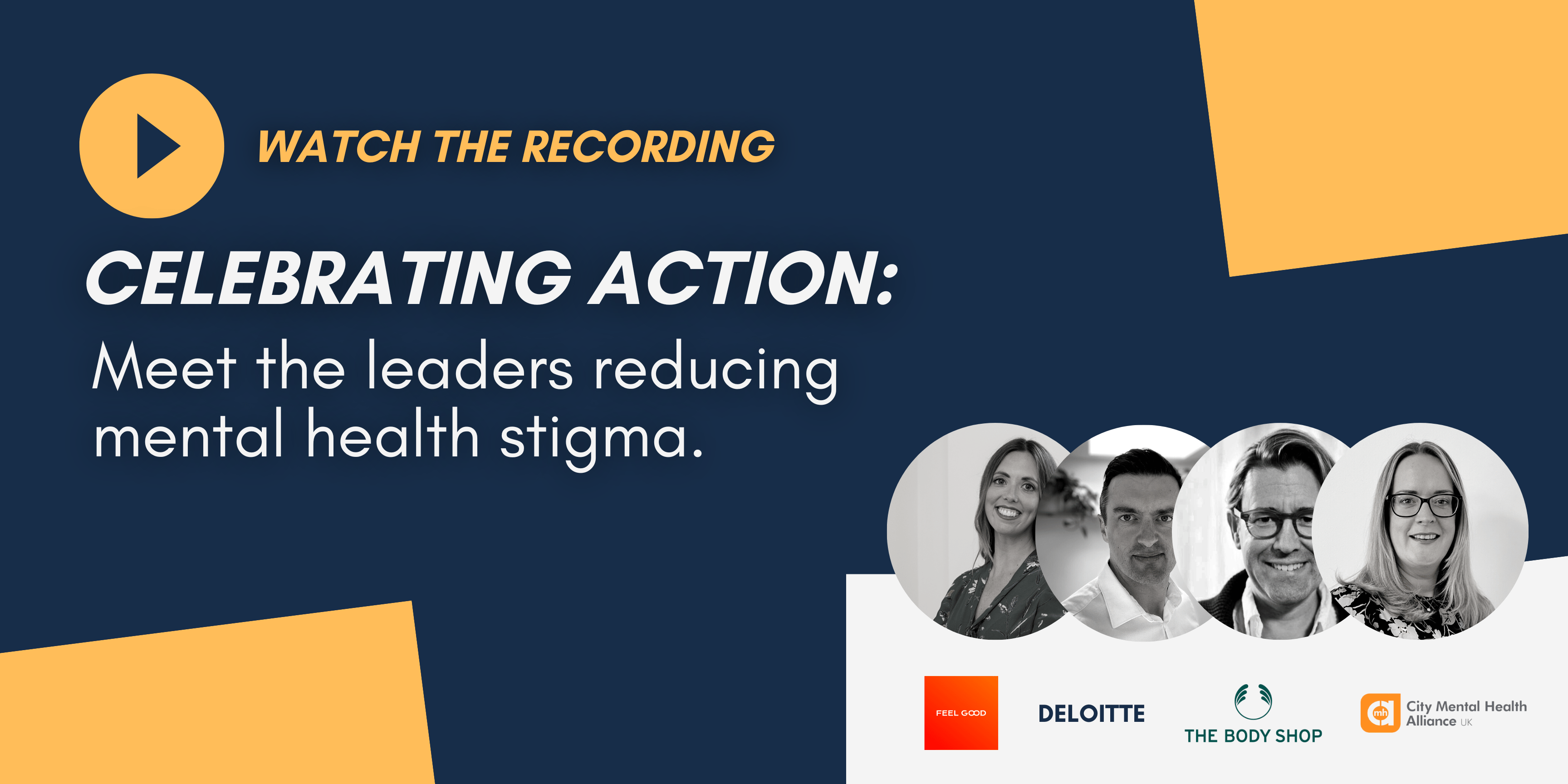 Watch the recording of Celebrating Action: Meet the leaders reducing mental health stigma